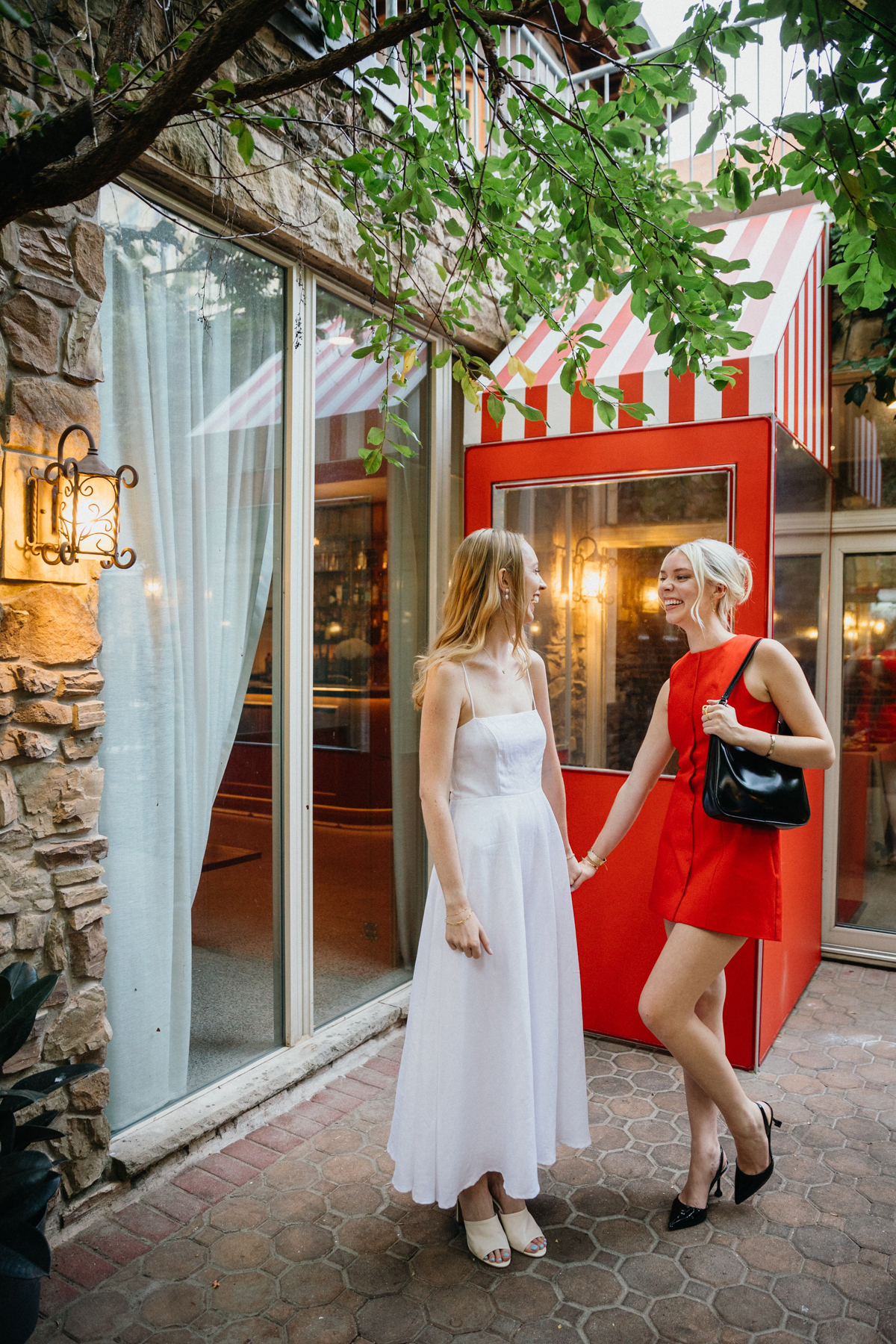Guests arriving at the wedding welcome party in More Behind the Door