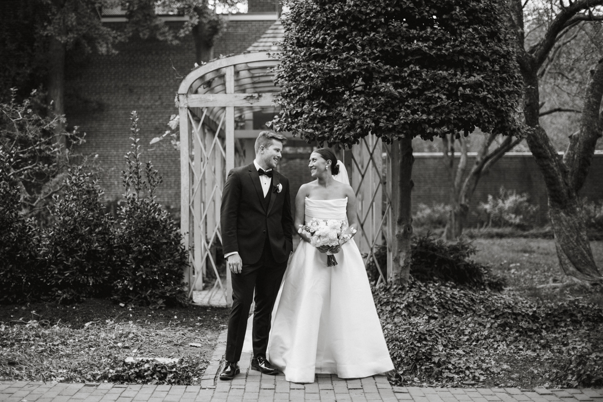 Sweet moment between couple during Philly wedding