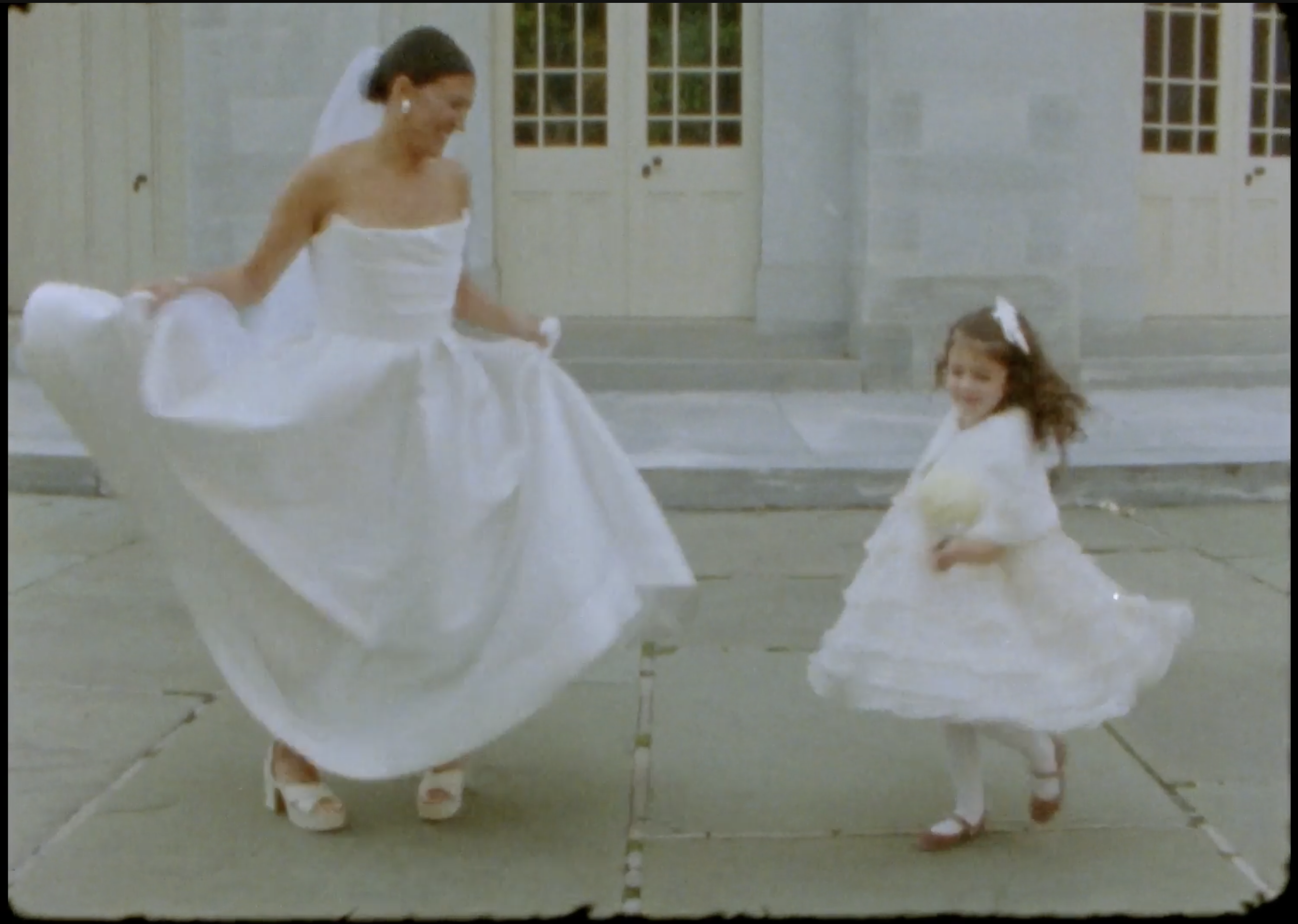 candid wedding moment captured on super 8 film in philadelphia