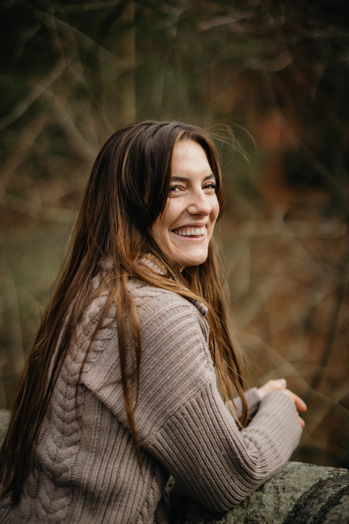 Wissahickon engagement session with overcast skies