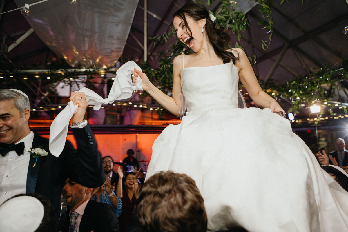Jewish wedding reception at the Fairmount Park Horticulture Center