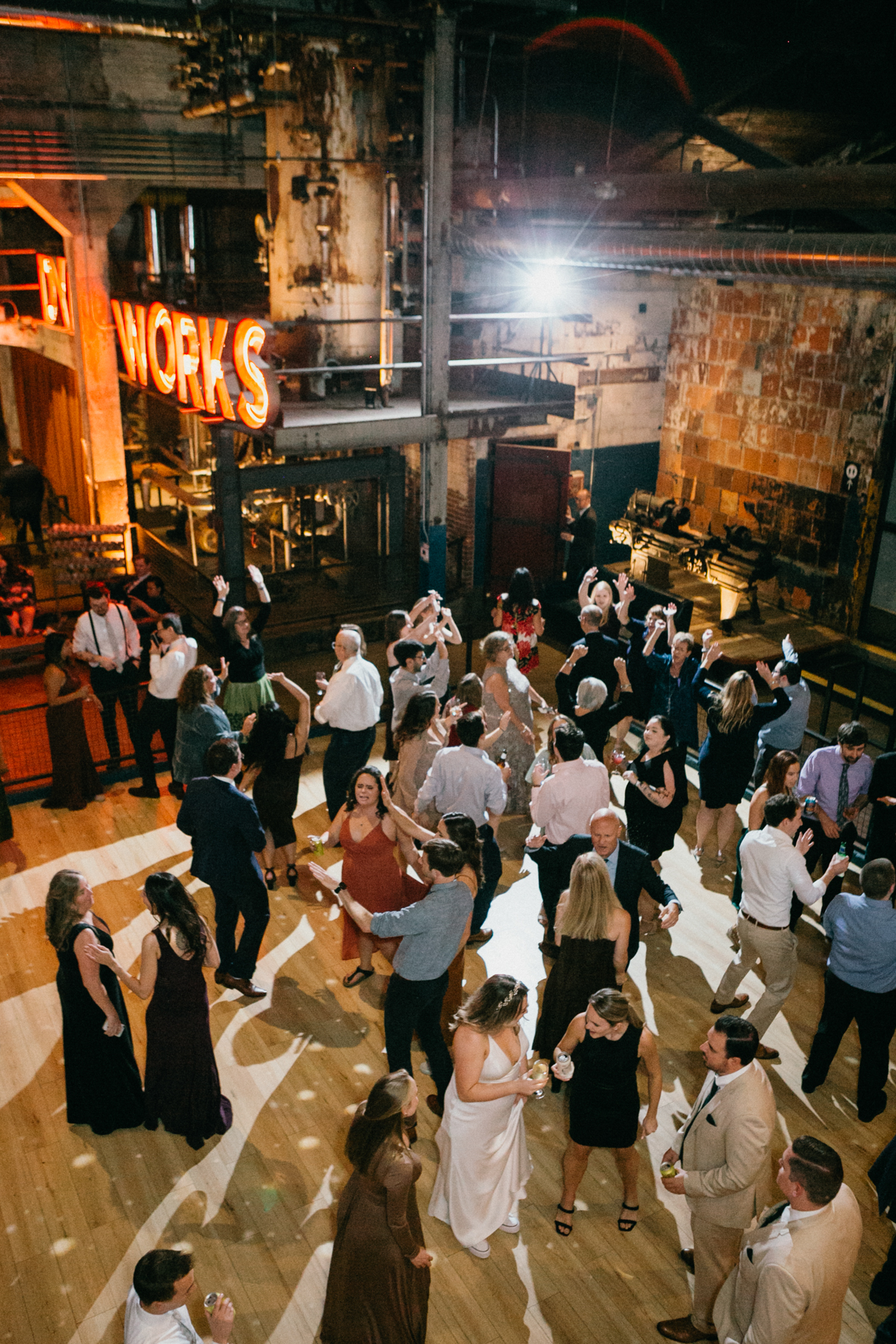 Philly wedding photographer captures energy of Global Dye Works reception
