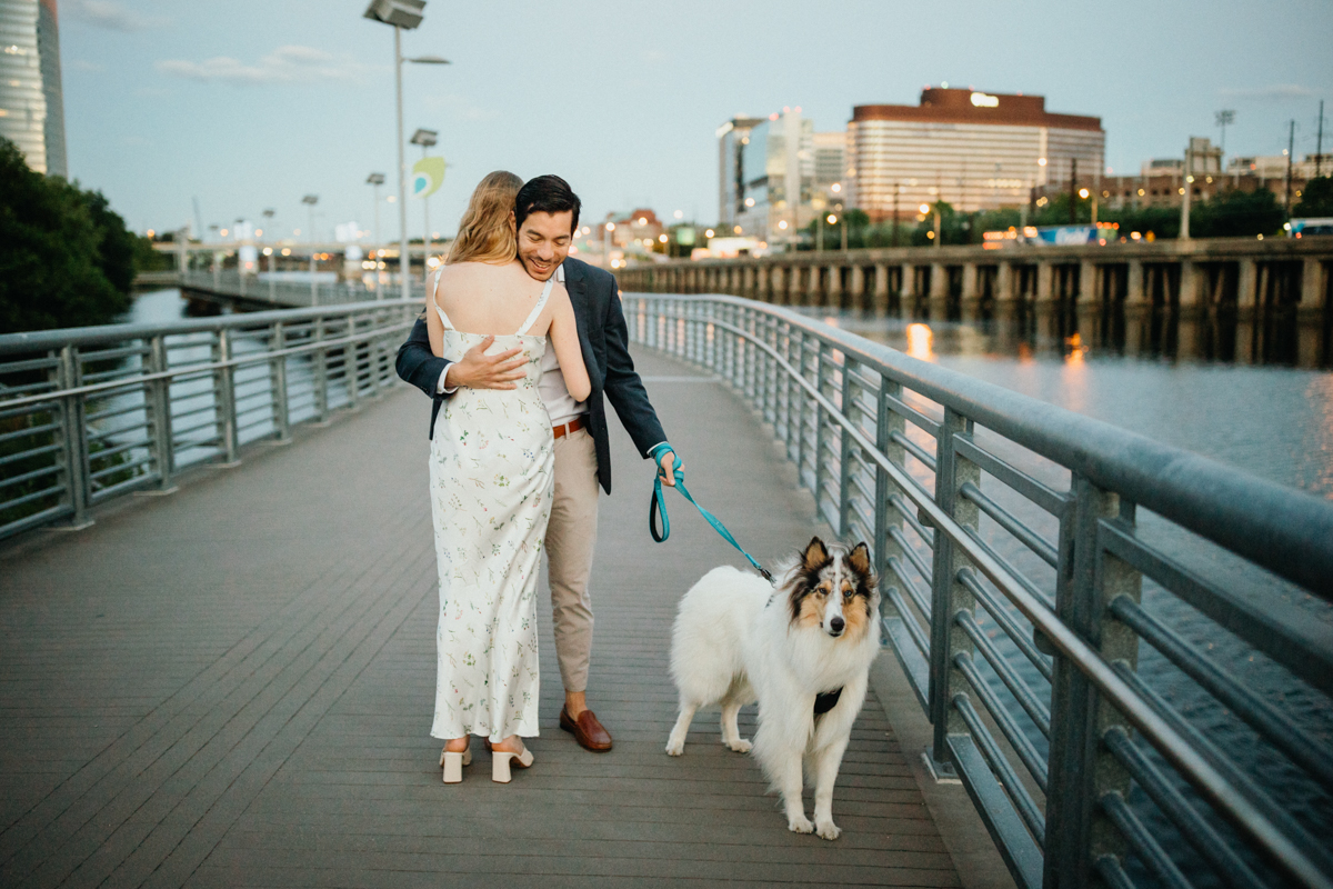 candid engagement photographer in Philadelphia