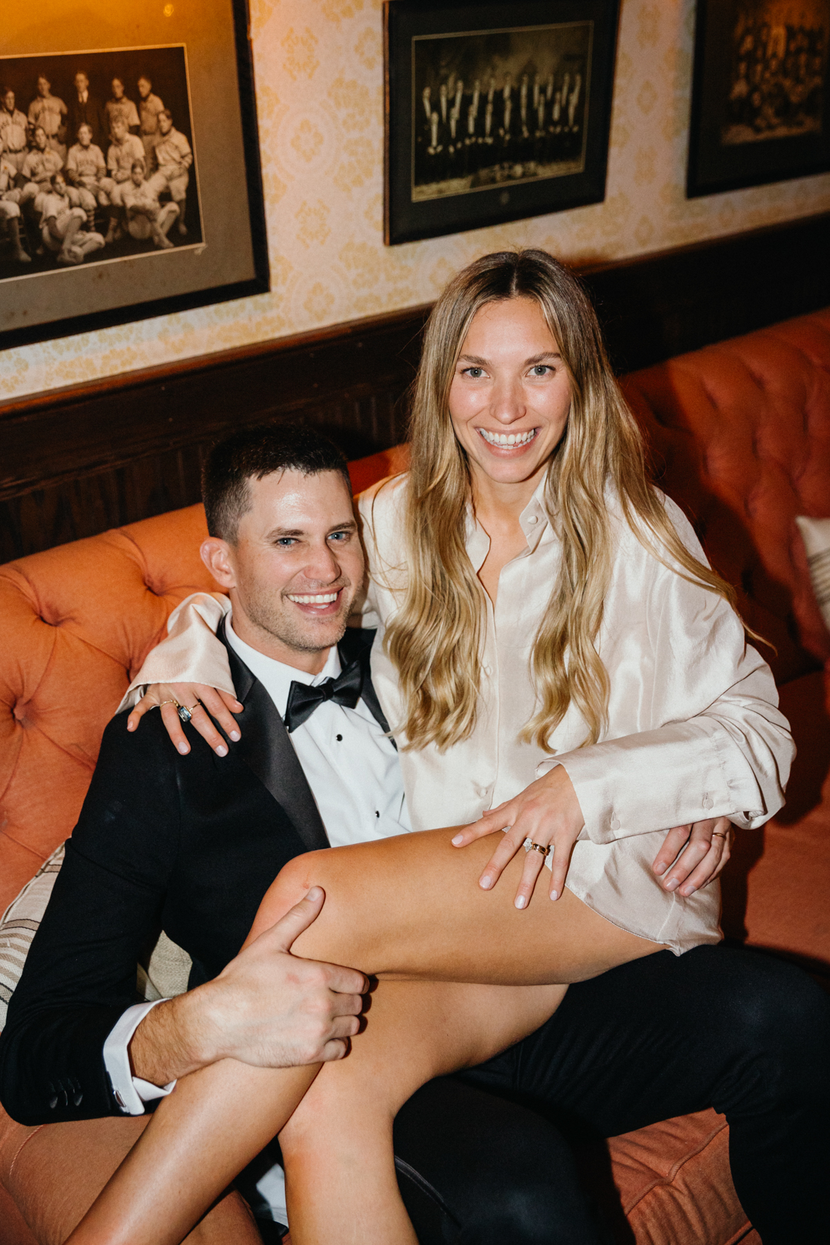 philadelphia wedding couple at bowling alley - harp and crown