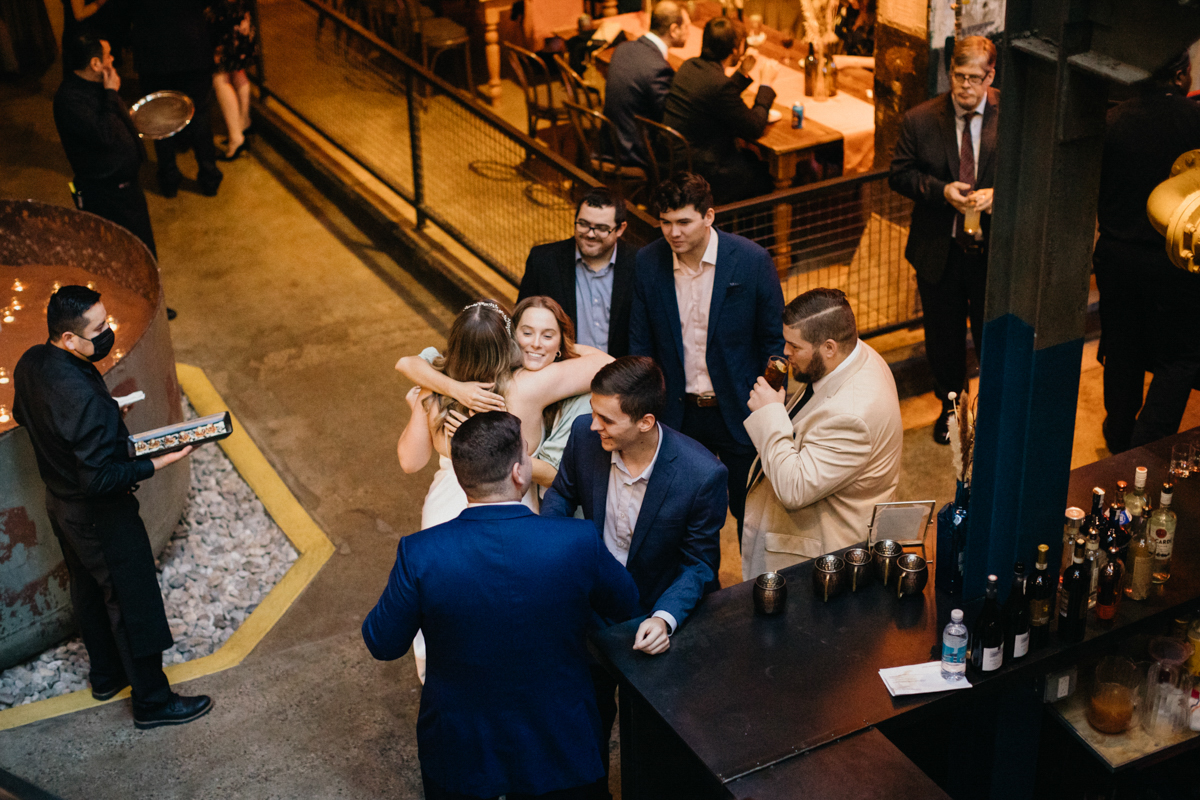 Global Dye Works transformed into moody, disco-inspired reception space