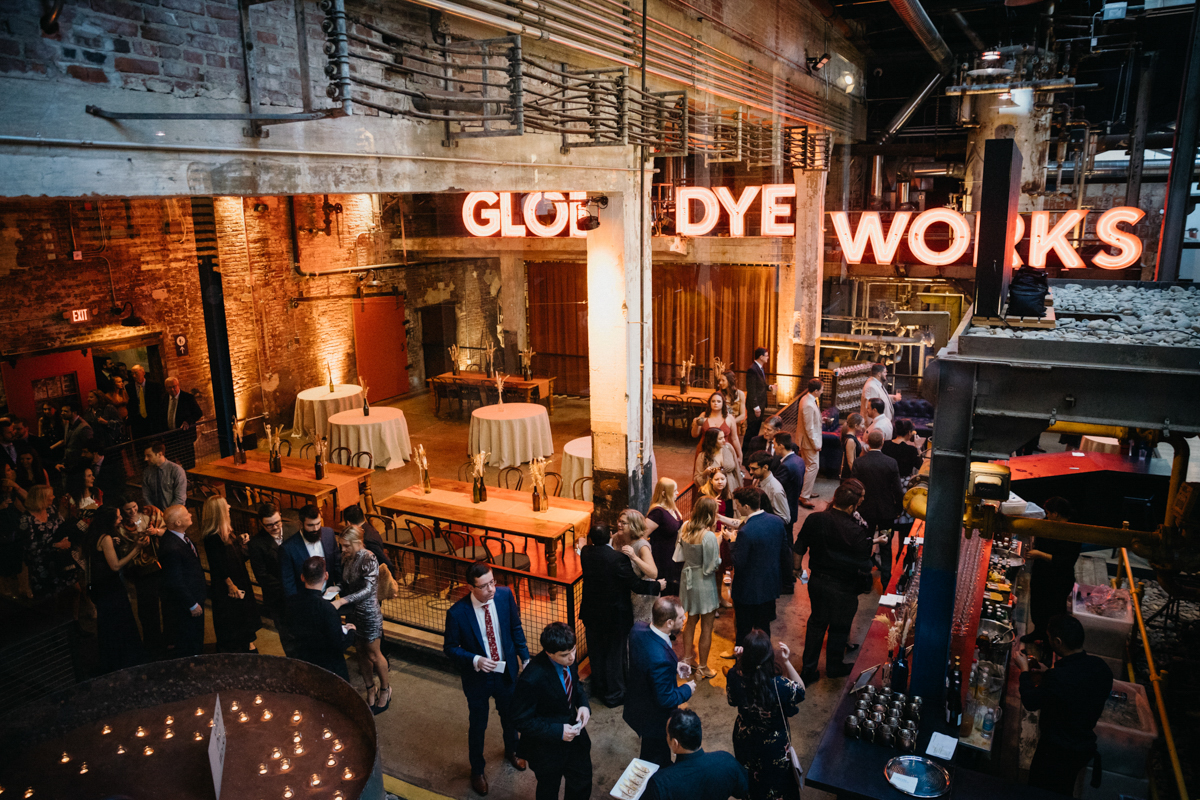 Global Dye Works wedding captured by Philly wedding photographer