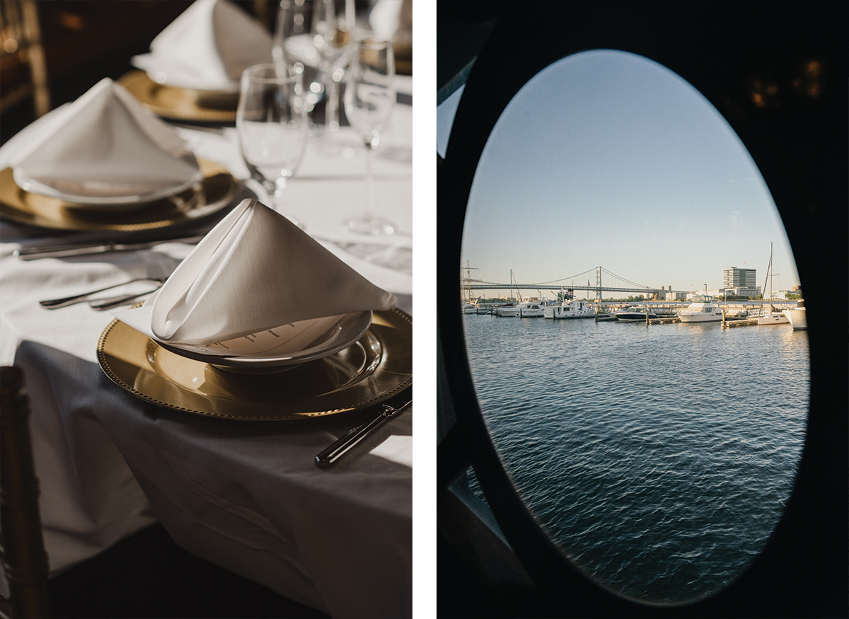 boat wedidng venue in philadelphia -reception