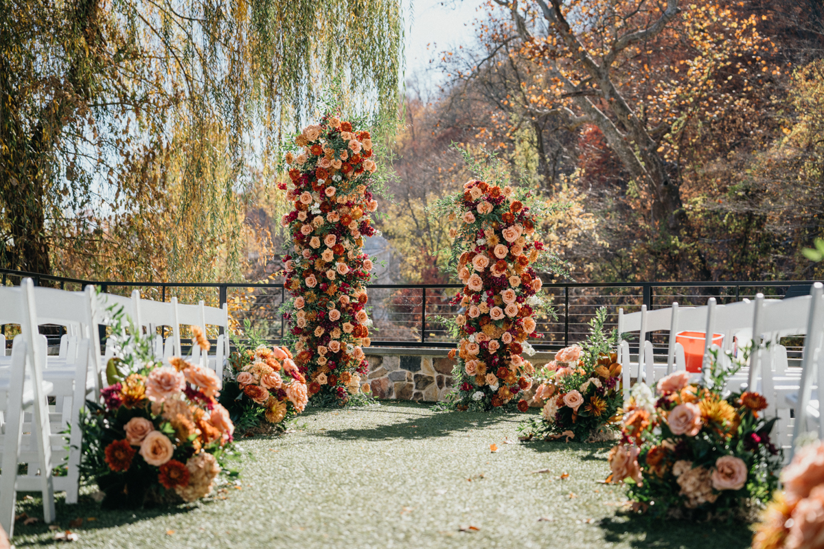Riverhouse at Odette's wedding ceremony - waterfront wedding venue