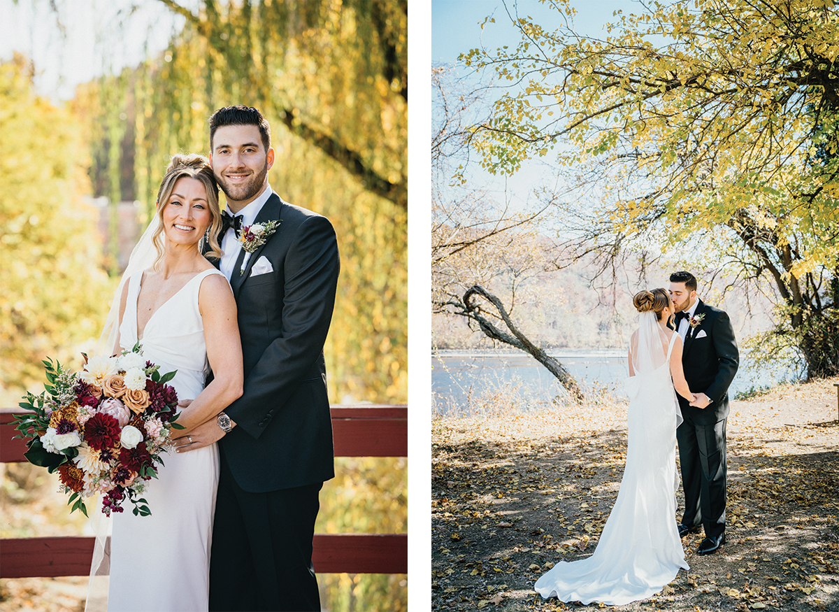 Fall wedding at river House at Odette's
