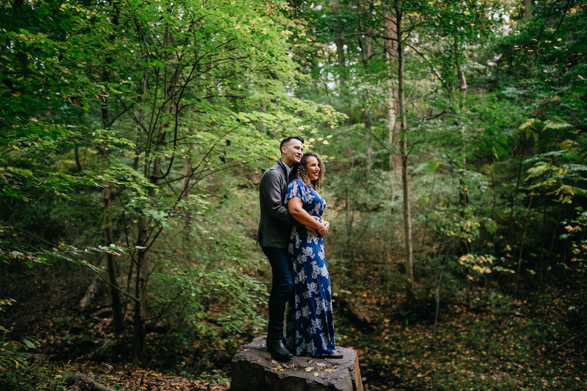 Editorial engagement session at Wissahickon