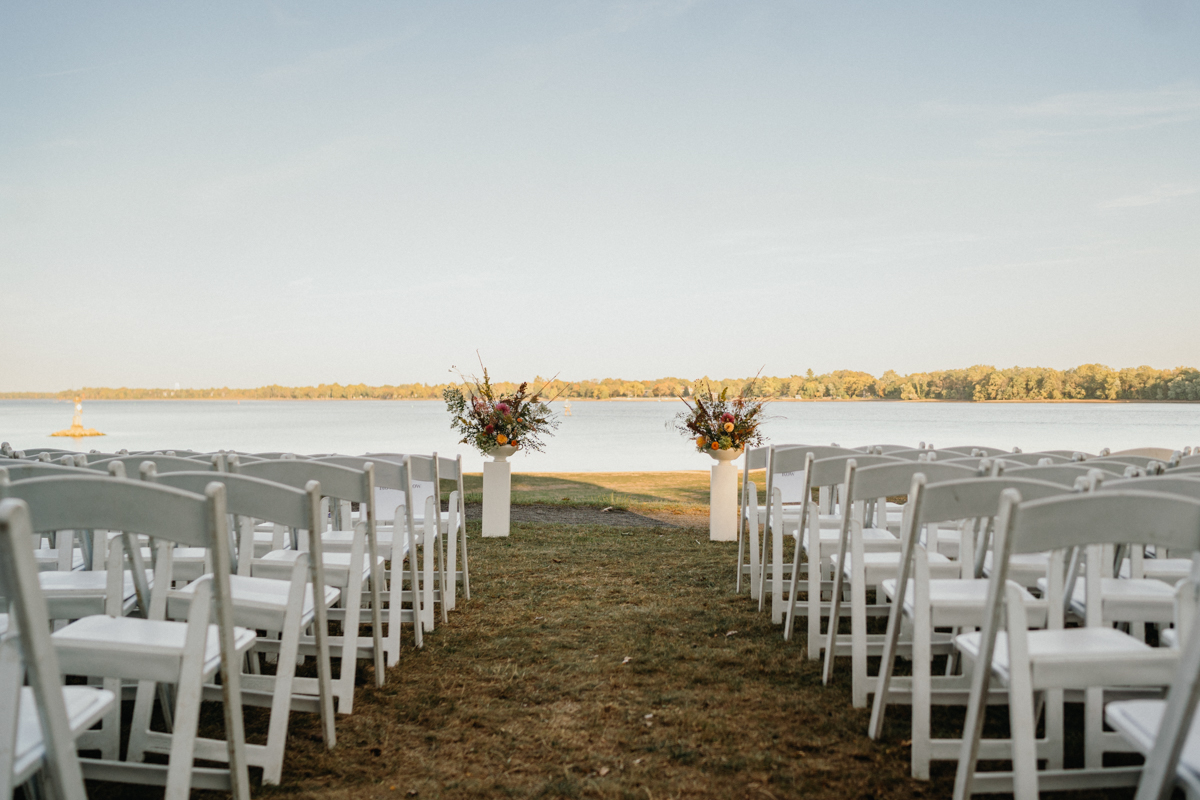 Riverfront wedding ceremony in Philadelphia, PA