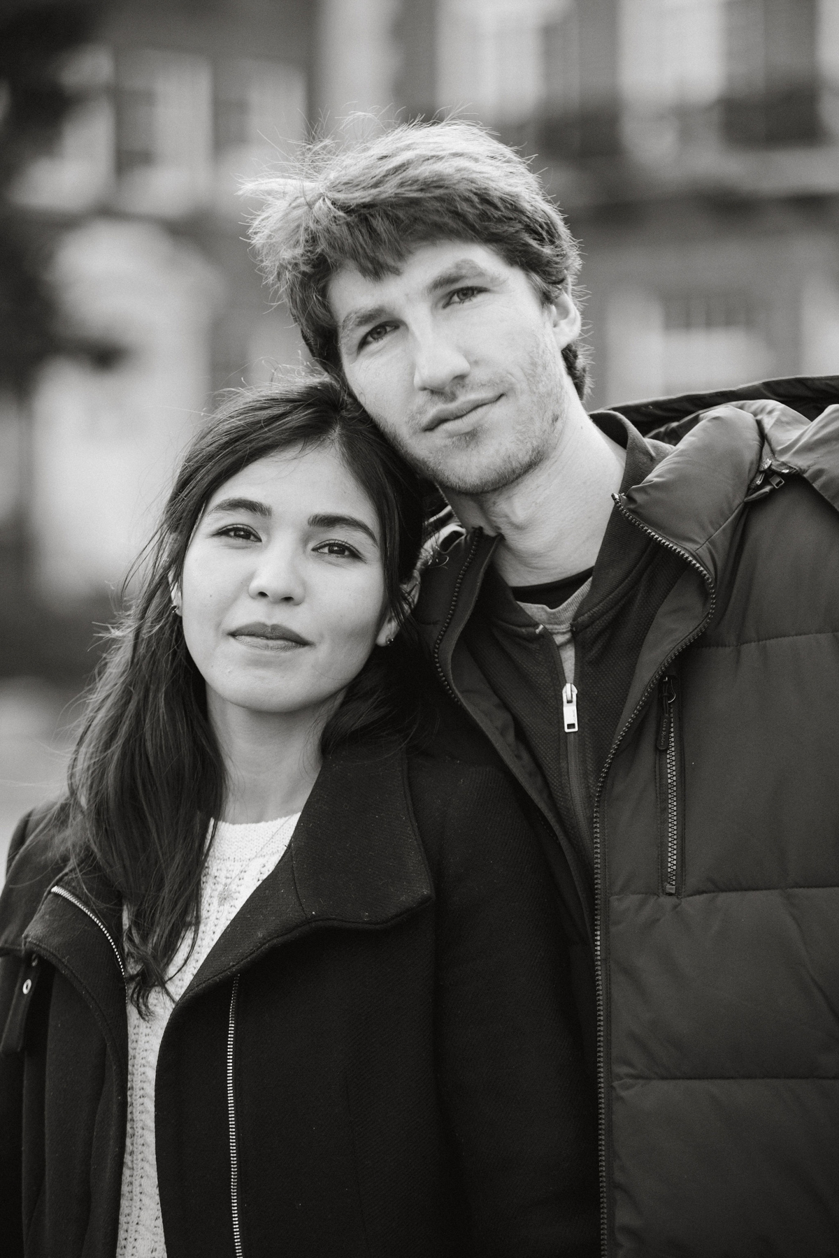 Sweet couple photo taken by a Philly couples photographer in Queen Village
