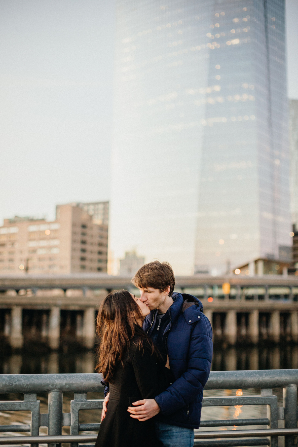 Philadelphia couples photographer shooting intimate engagement session