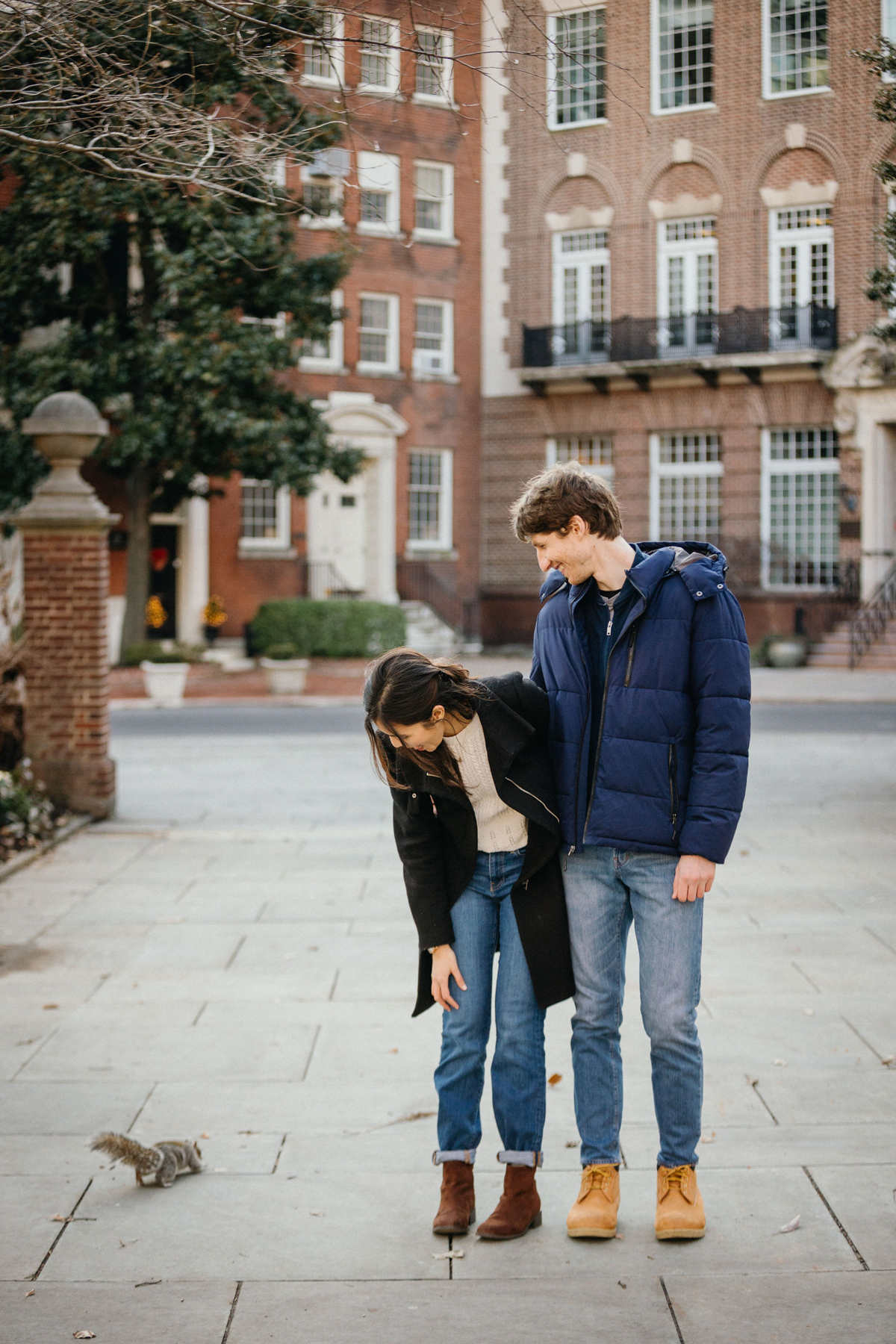 Couple in love captured by Philadelphia couples photographer in Queen Village