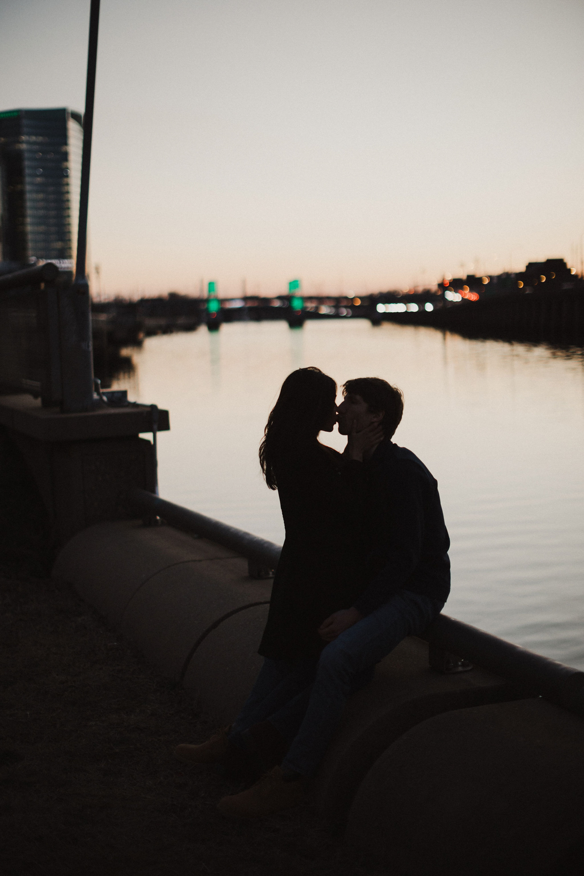 editorial riverfront engagement session philadelphia