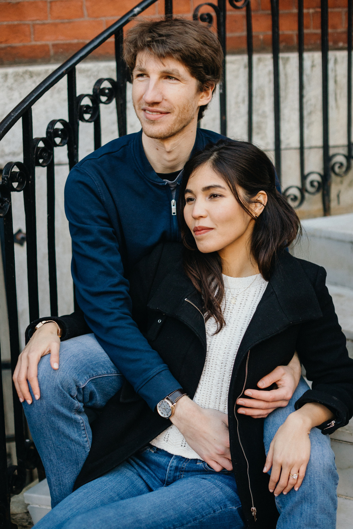 Engagement session in Queen Village captured by Philly engagement photographer