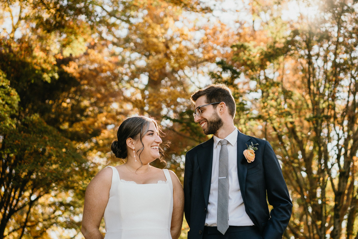 golden hour shot from Philadelphia wedding video