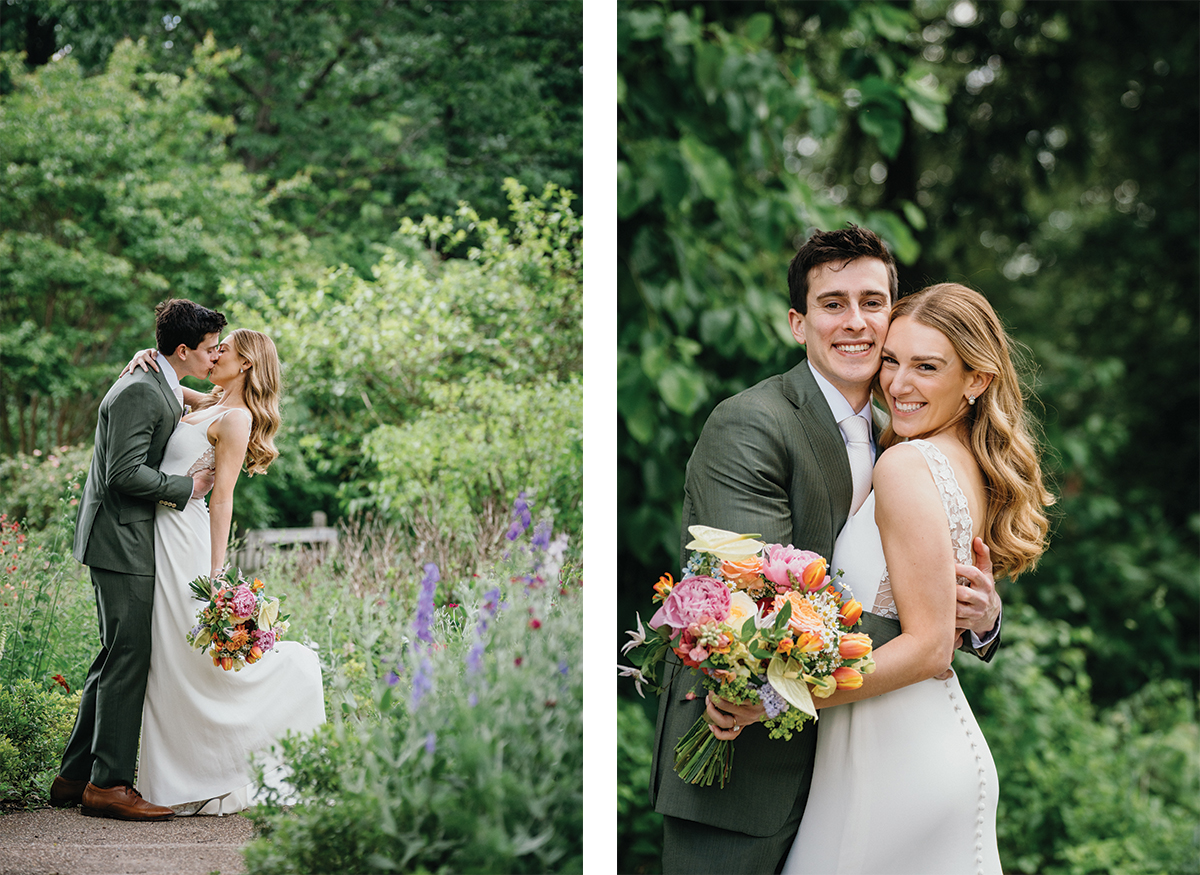 Bartram’s wedding photo showing bride and groom, Philly wedding photographer