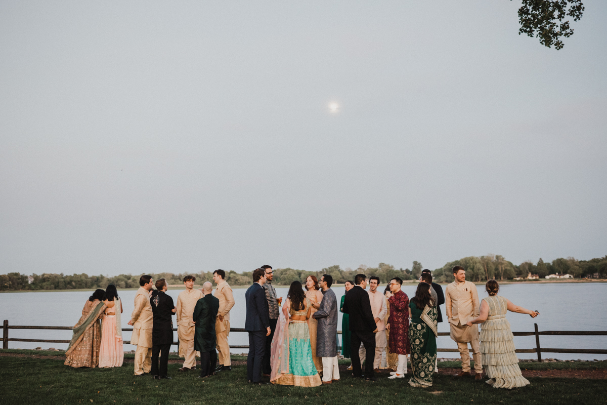 Pen Ryn River's Edge cocktail hour - Philadelphia waterfront wedding venue