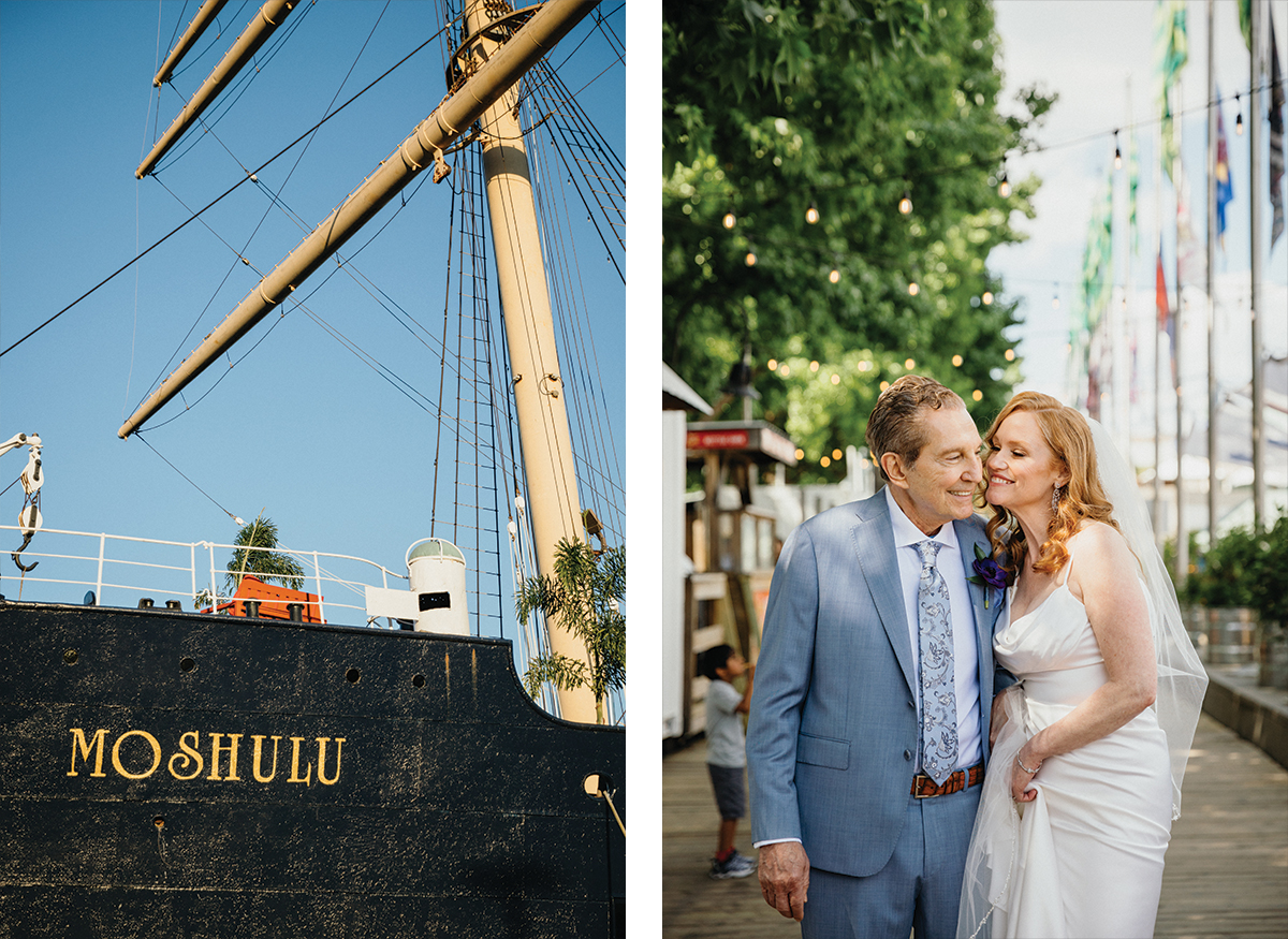 Riverfront wedding on boat in philly - Moshulu