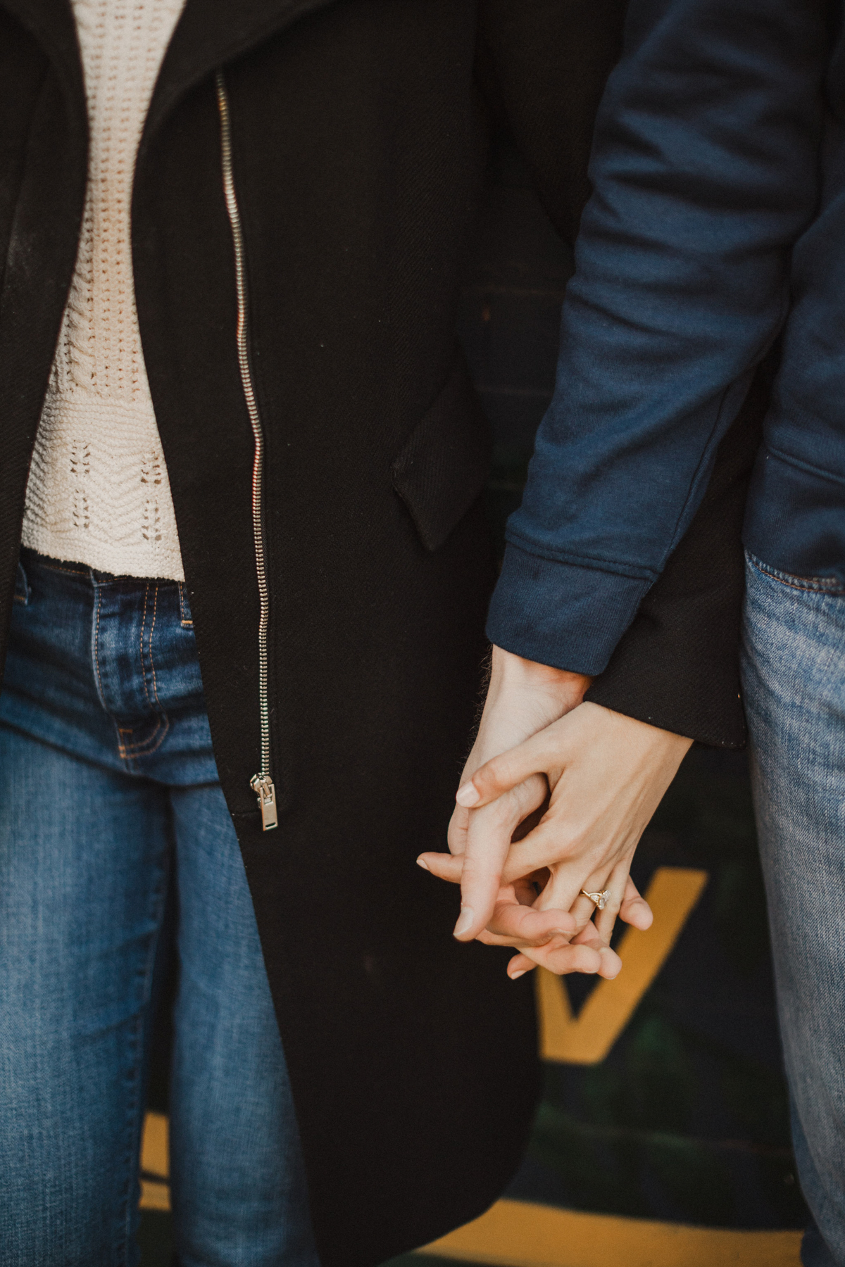 Couple's engagement photo captured in Queen Village by Philadelphia engagement photographer