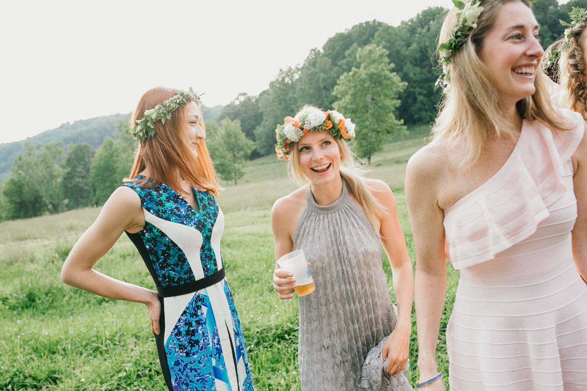 boho midsummer wedding backyard 