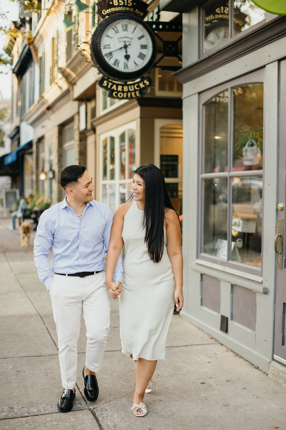 chestnut hill engagement photos