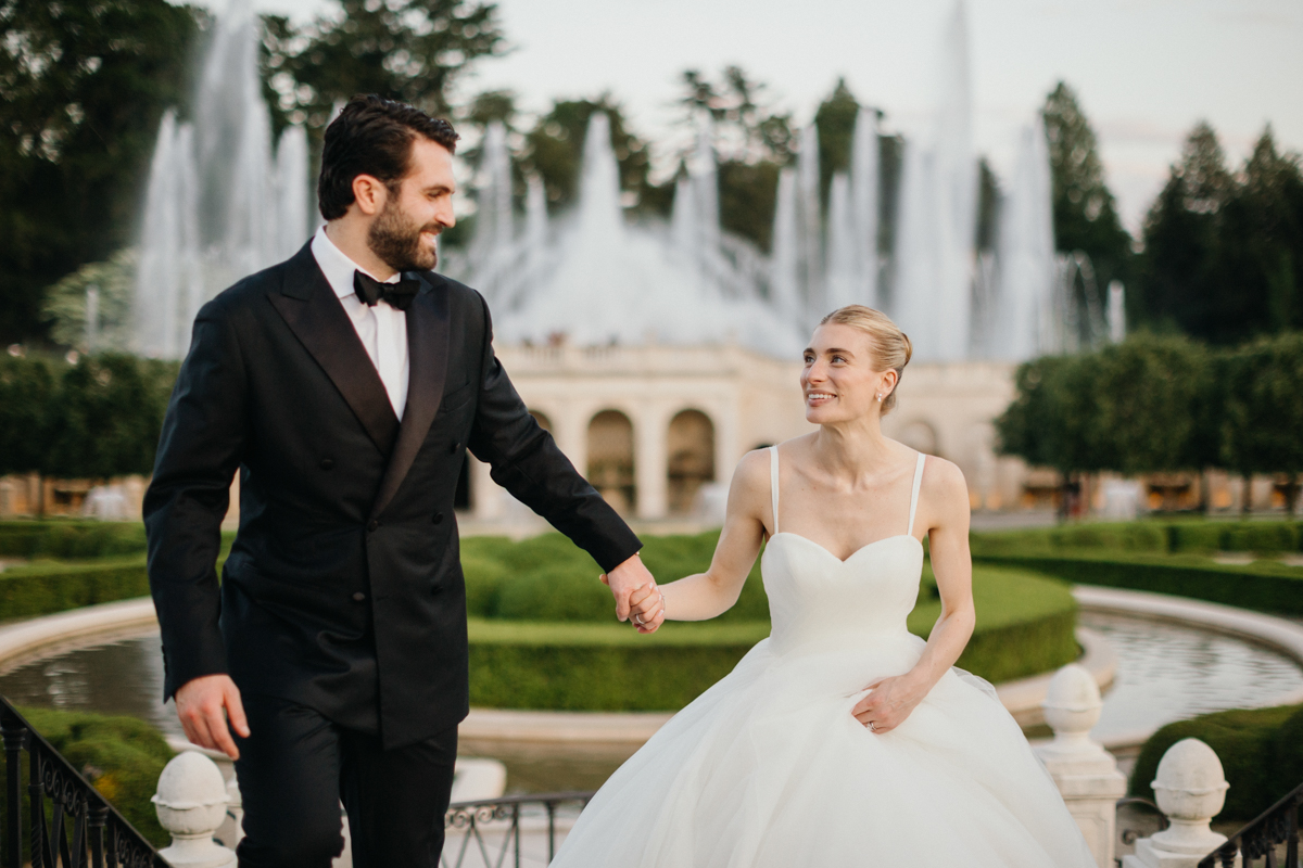 bride and groom longwood gardens