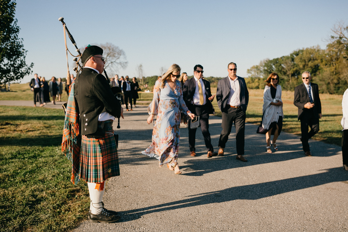 scottish bagpipes wedding