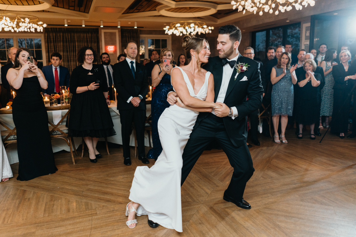 first dance at odettes wedding reception