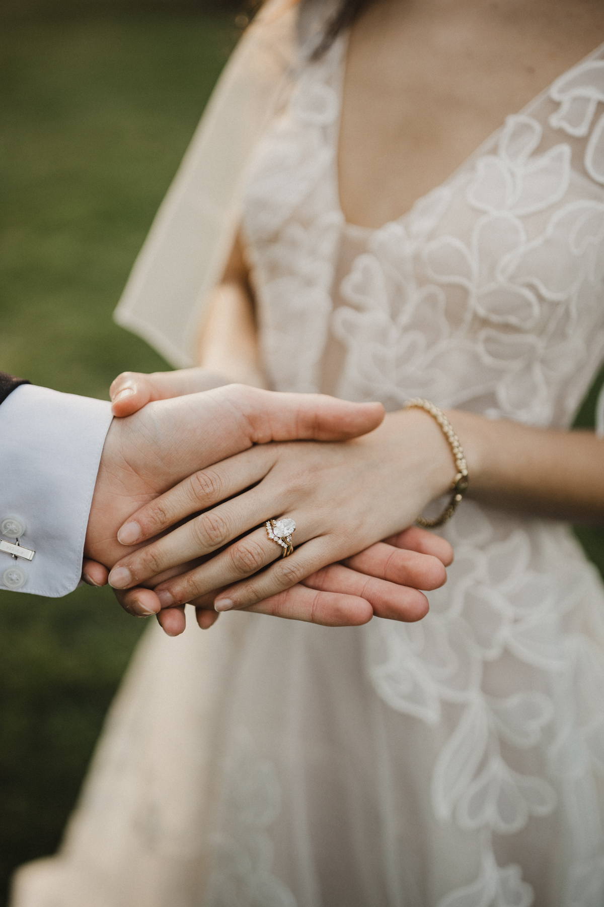 unique wedding ring and band