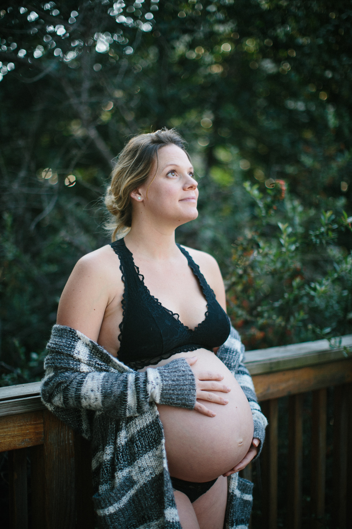 indoor garden maternity session in Philadelphia