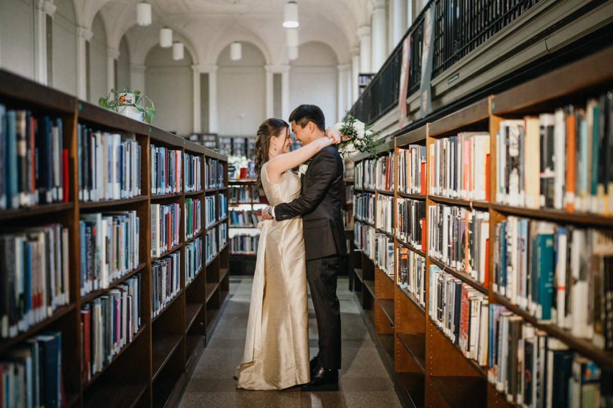 Library wedding in philadelphia
