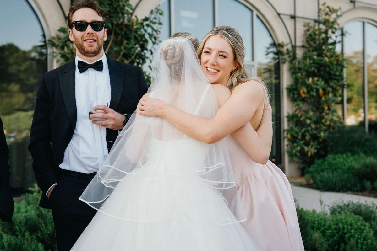 outdoor cocktail hour longwood wedding