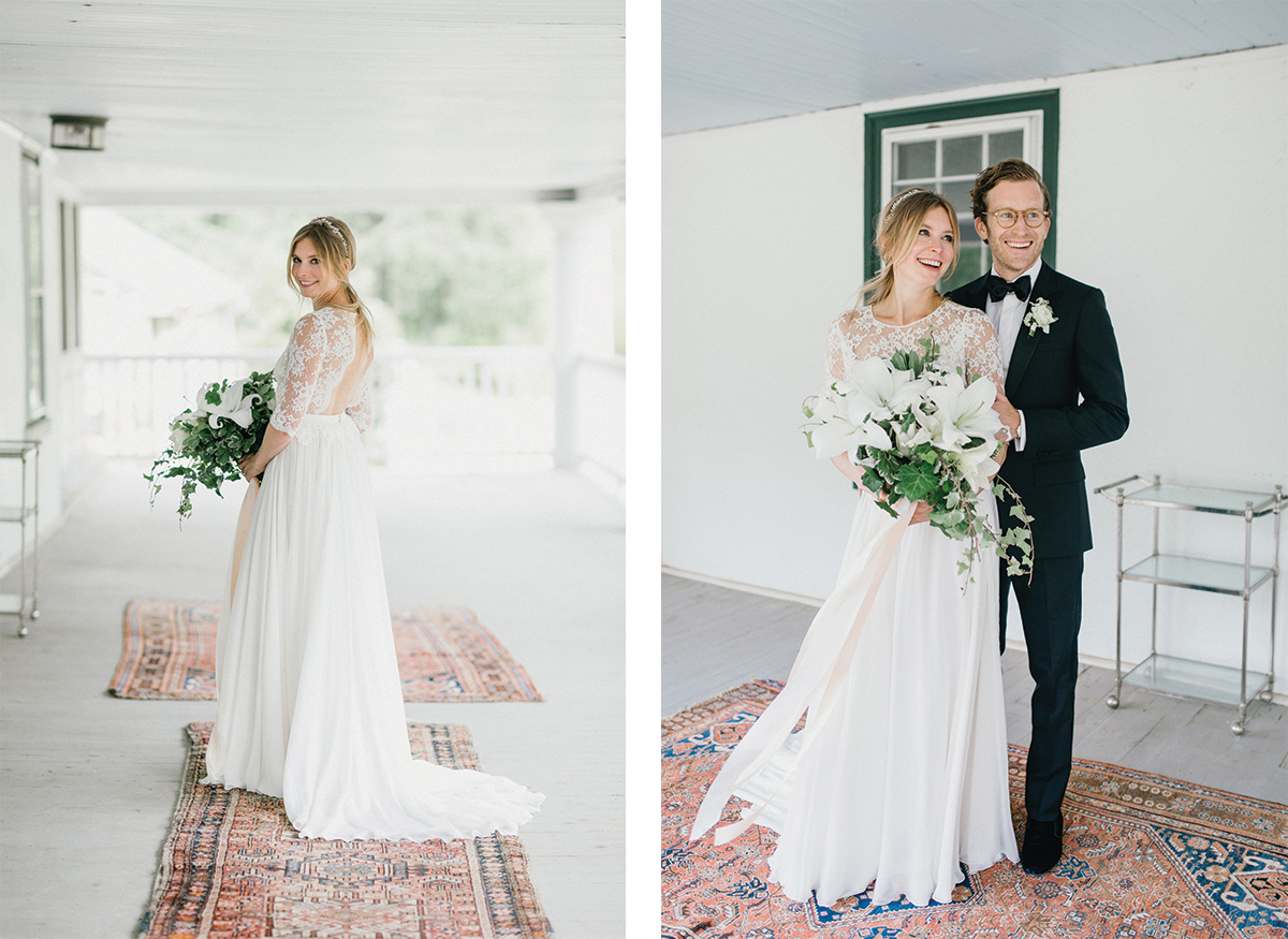 elegant backyard wedding family farm