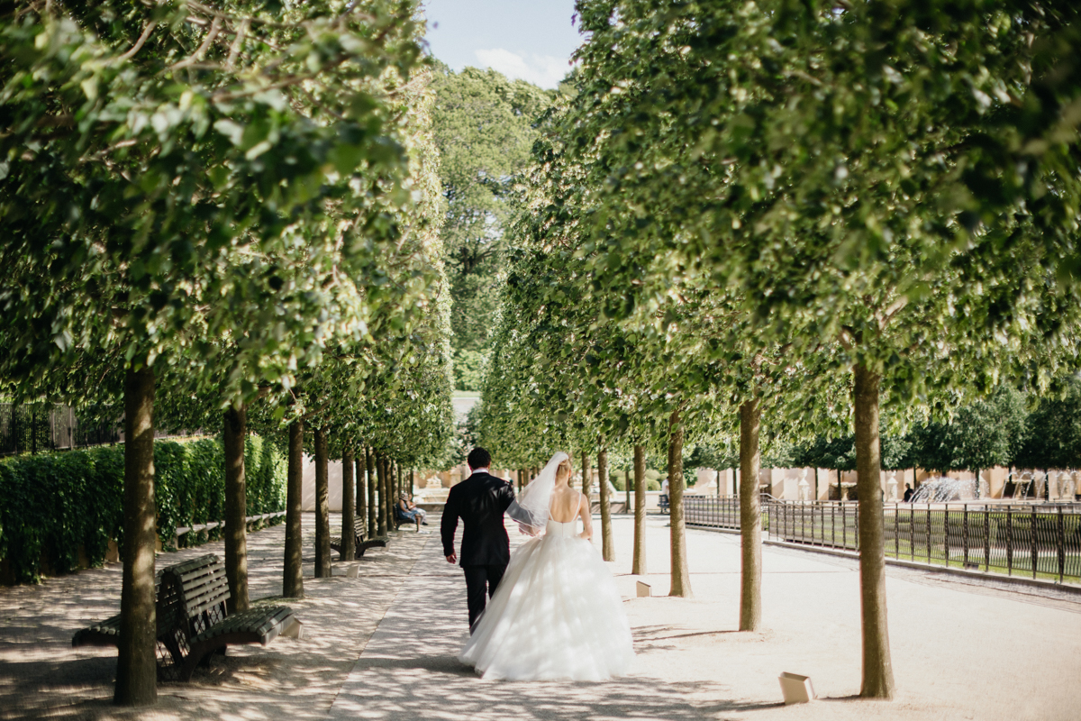 longwood gardens wedding portraits