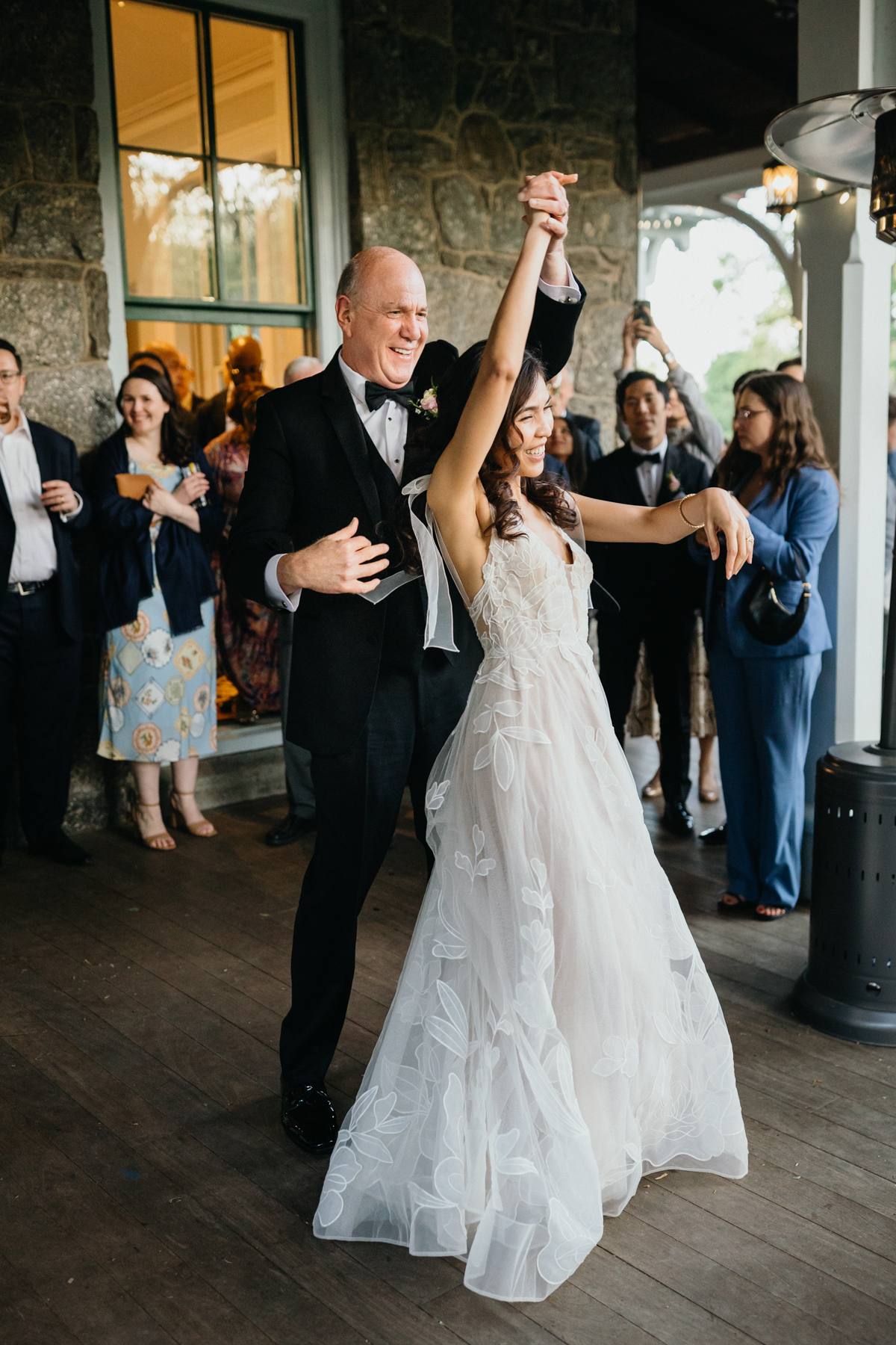 Garden party vibe at Portico wedding