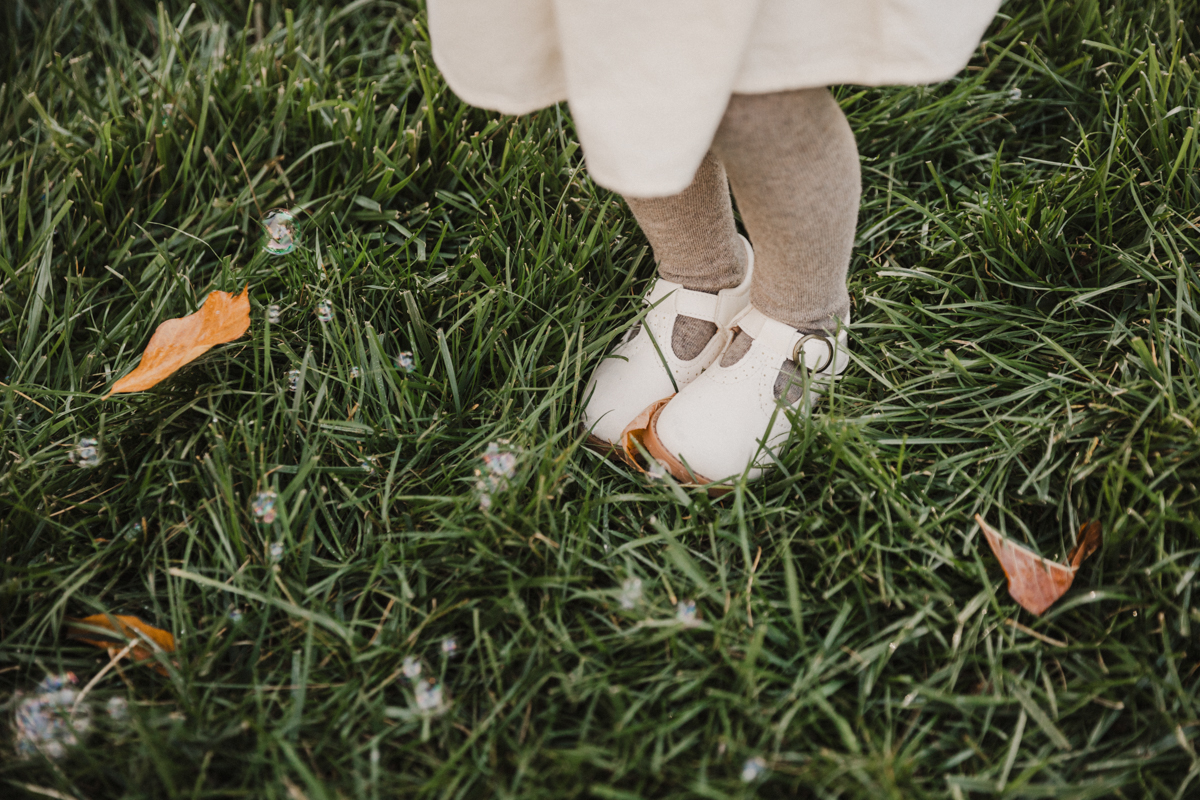 Philly family photography session surrounded by golden autumn trees