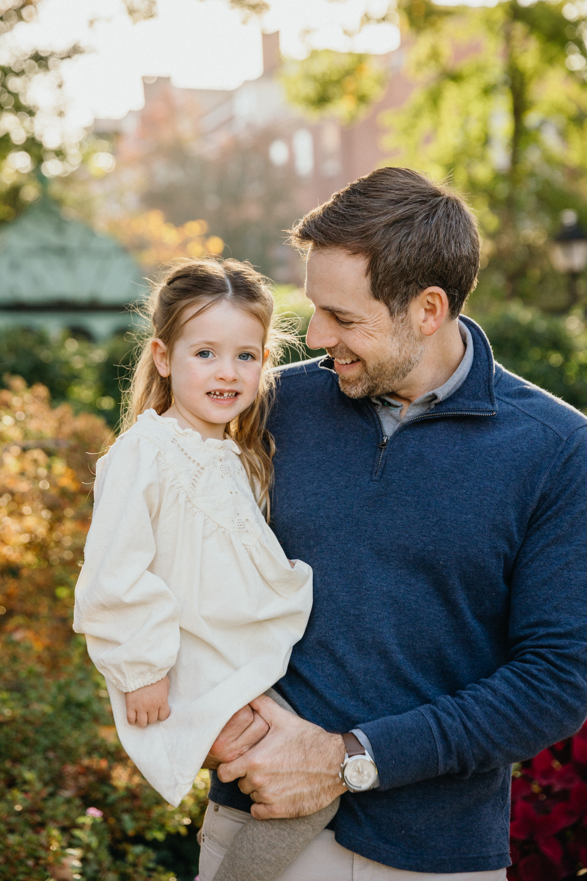 Philly family portraits with parents and children in autumn colors