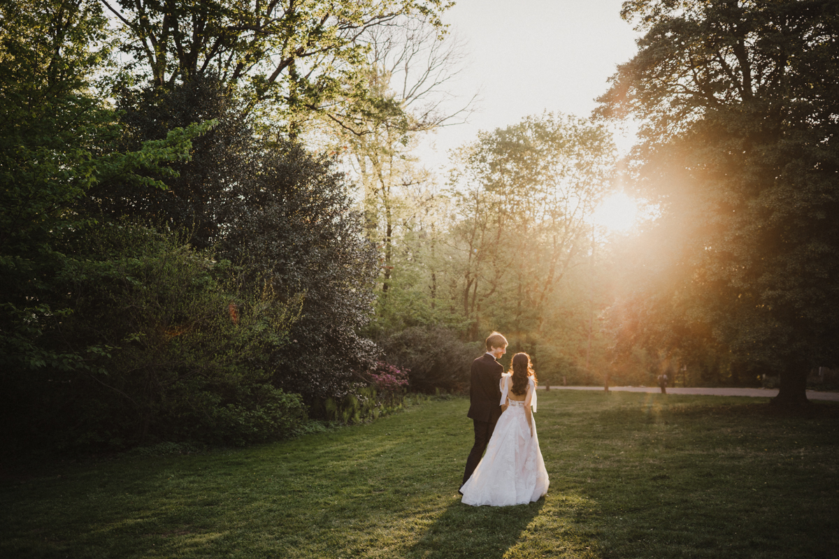 Natural couple portraits at Portico in spring