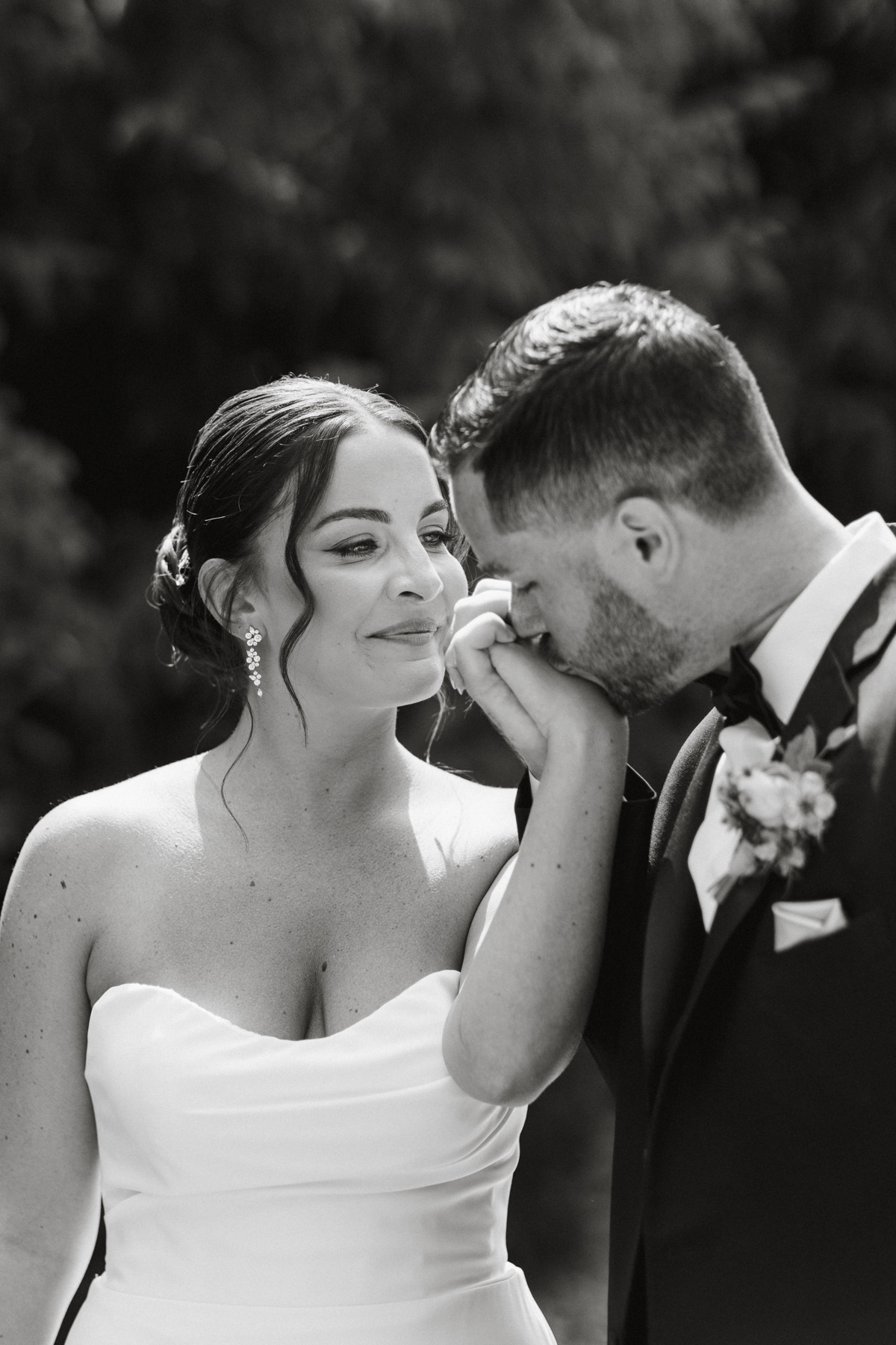 black and white captured by philadelphia wedding photographer