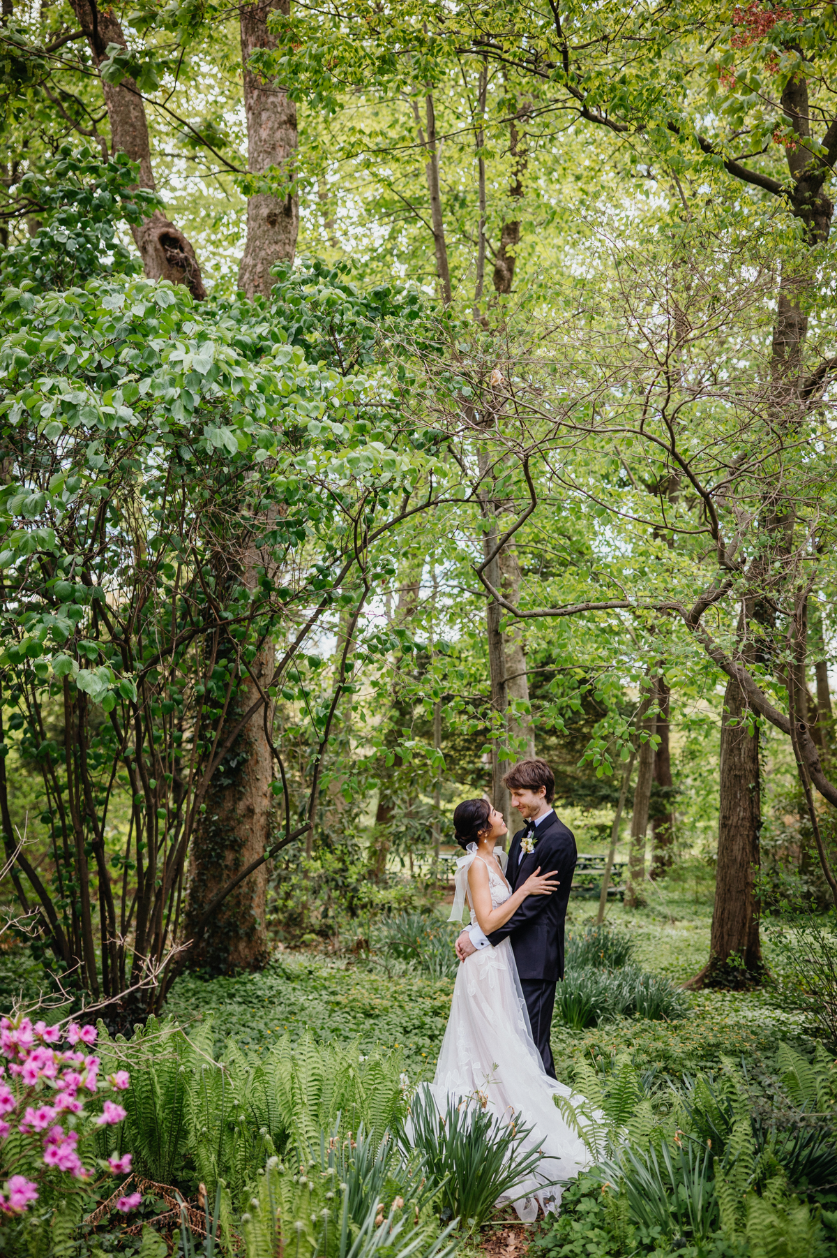 Romantic first look at Portico Awbury Arboretum