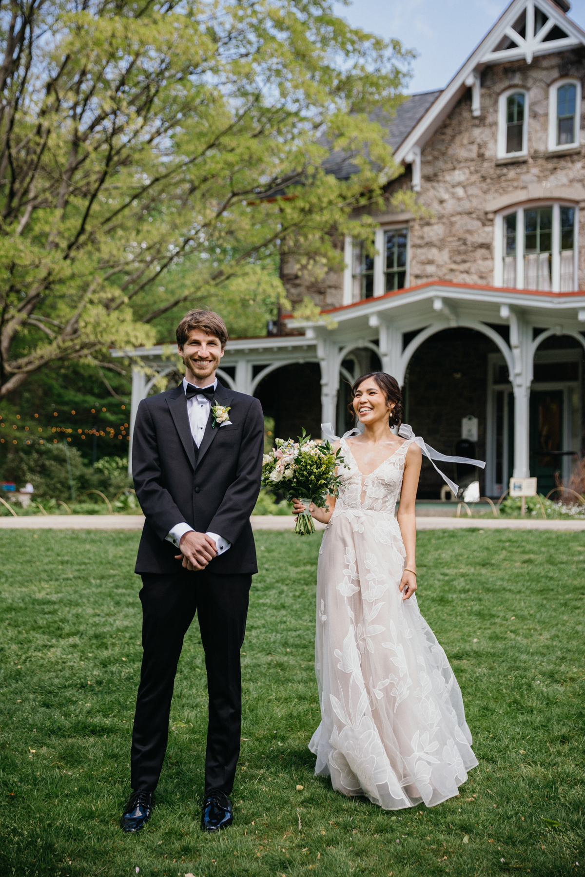 First look on Portico lawn in Philadelphia