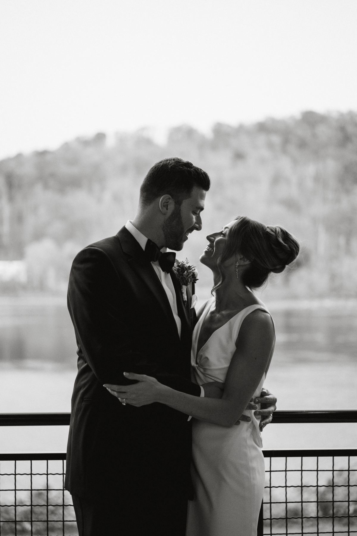 modern editorial portraits at new hope wedding venue
