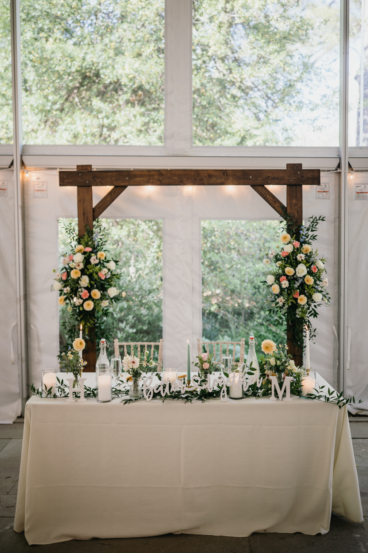 Reception details at Portico Awbury wedding