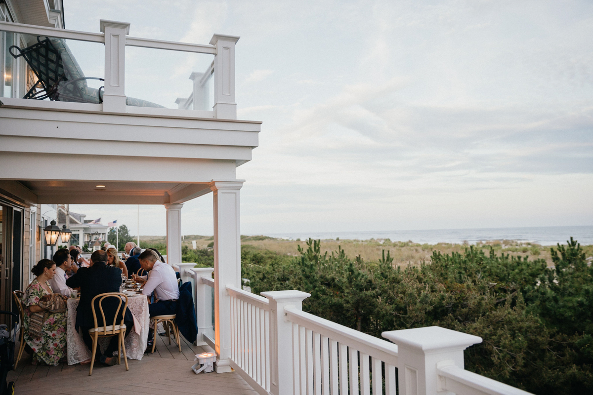 luxury avalon stone harbor backyard wedding beach front