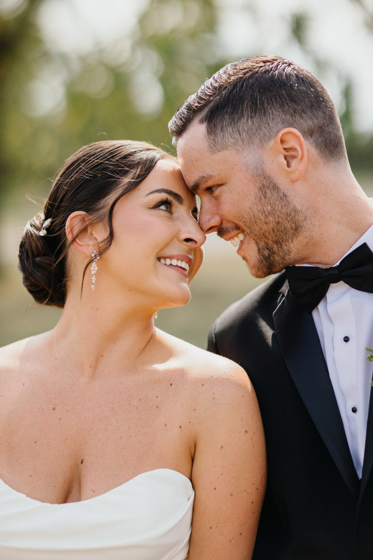 Garden backdrop portraits at Terrain Gardens at DelVal wedding