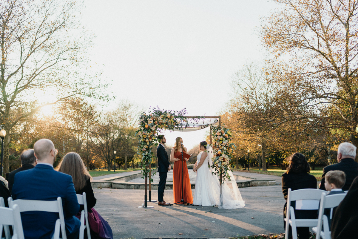 Philadelphia wedding venue with greenhouse views and park access