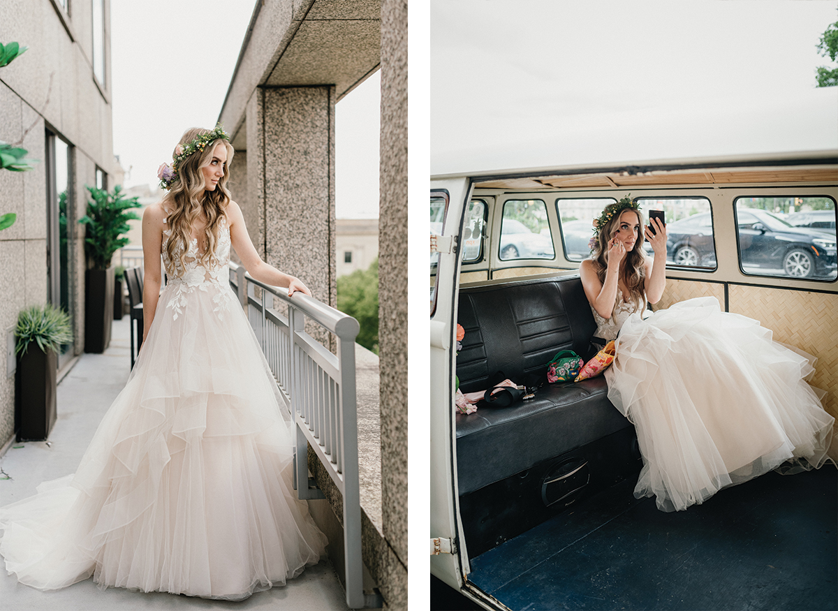 dress change at filmore wedding