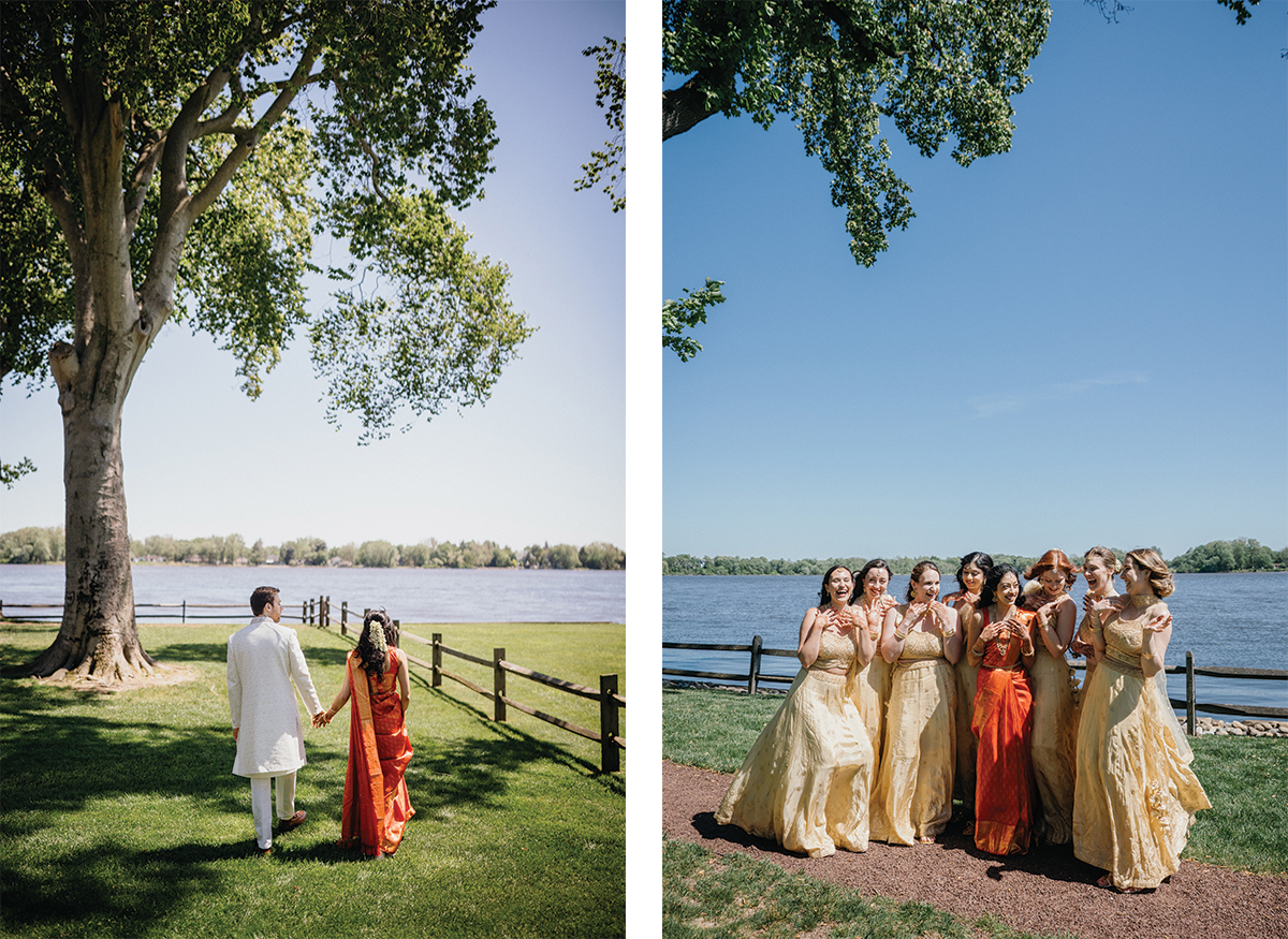 Pen Ryn Estate wedding with classic mansion and riverfront scenery